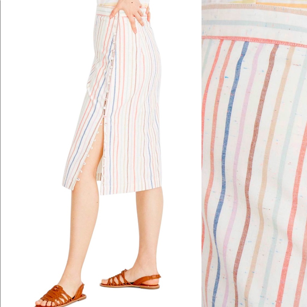 MADEWELL——SIZE 14 STRIPED SKIRT